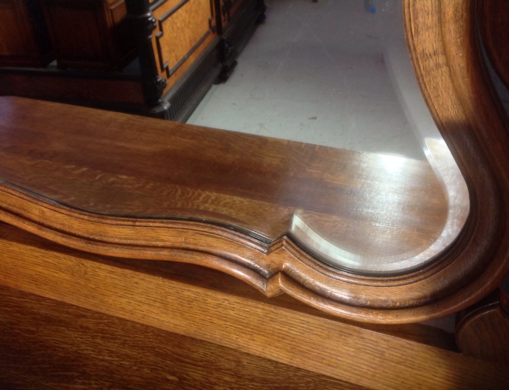 SOLID OAK FRENCH DRESSING TABLE View XIII