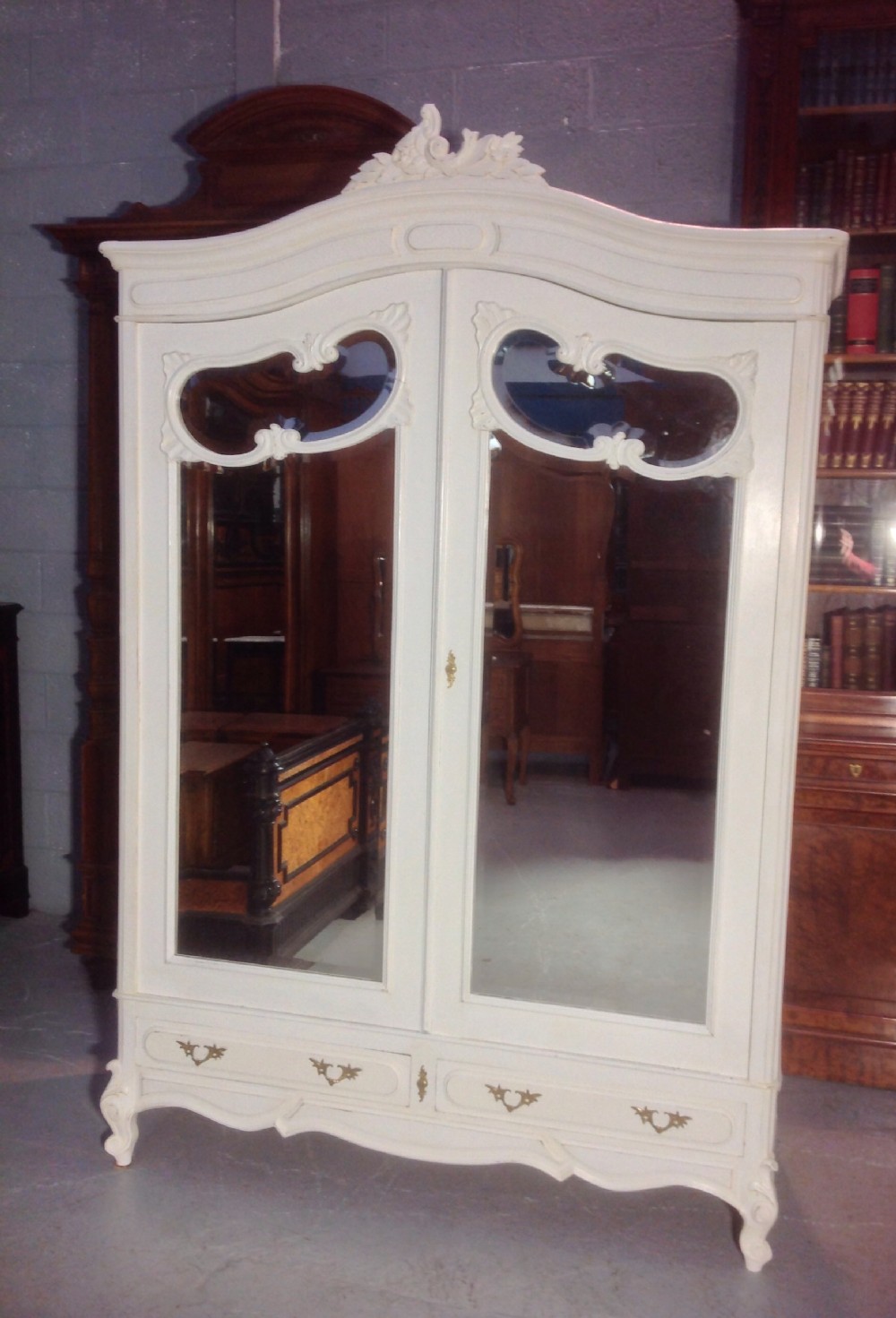 PAINTED FRENCH ARMOIRE View XII