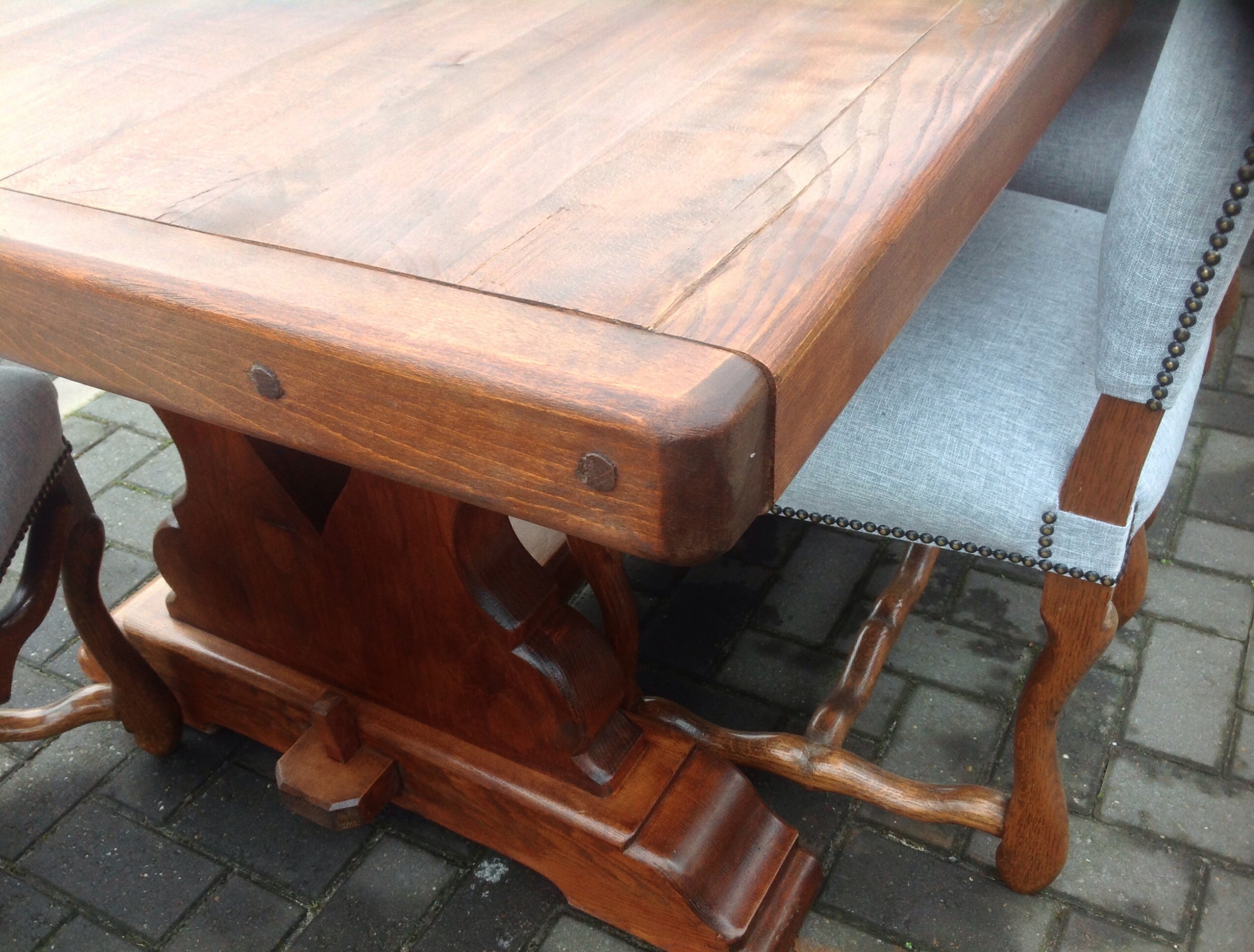 OVERSIZE FRENCH FARMHOUSE DINING TABLE View XIII