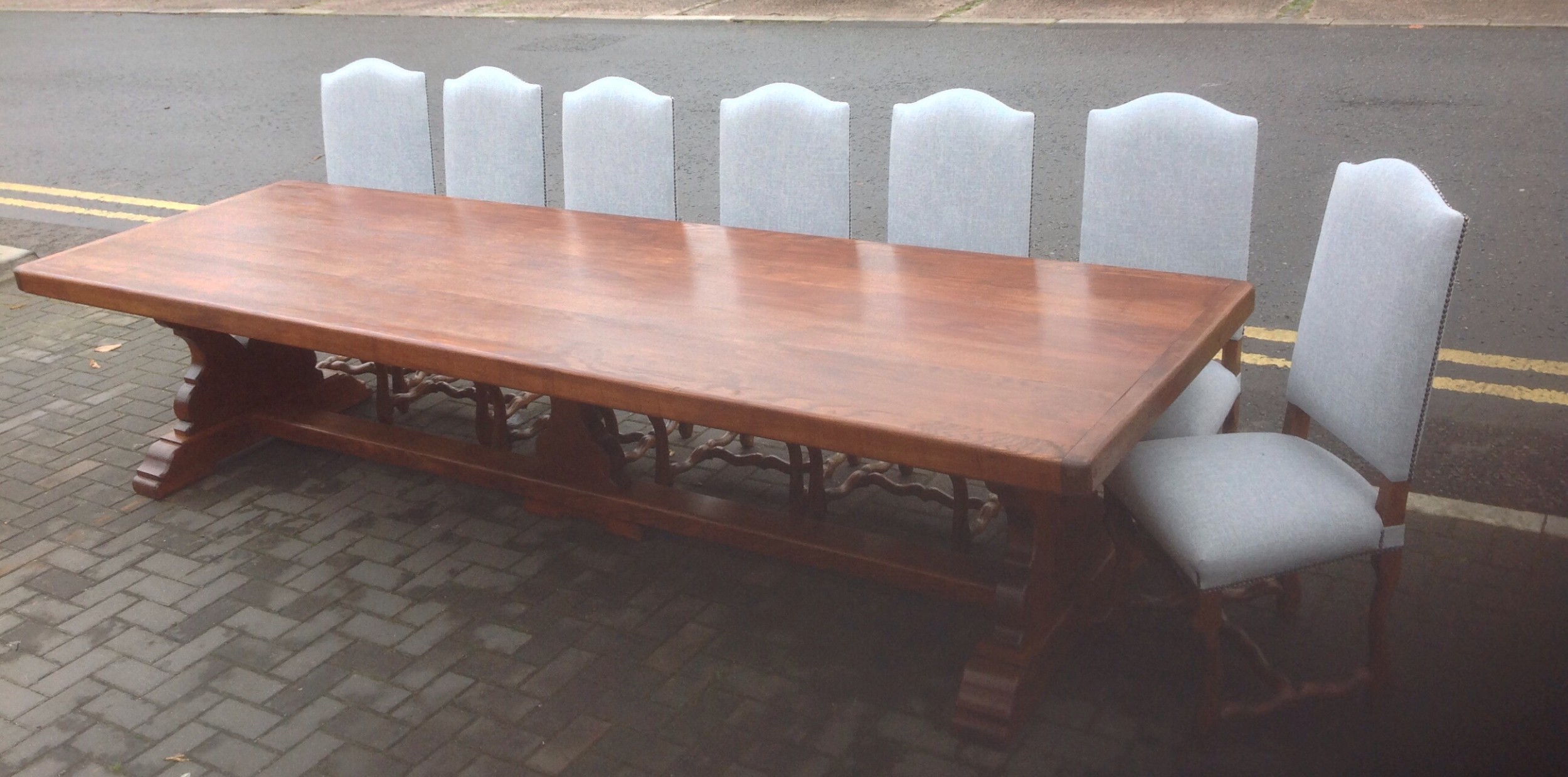 OVERSIZE FRENCH FARMHOUSE DINING TABLE View XV
