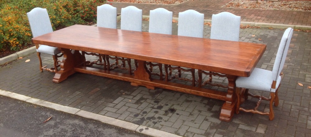 OVERSIZE FRENCH FARMHOUSE DINING TABLE View XVII
