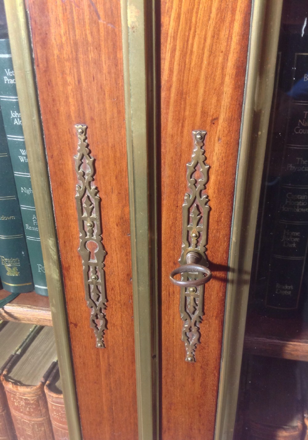 MAHOGANY AND BRASS FRENCH BOOKCASE View XII