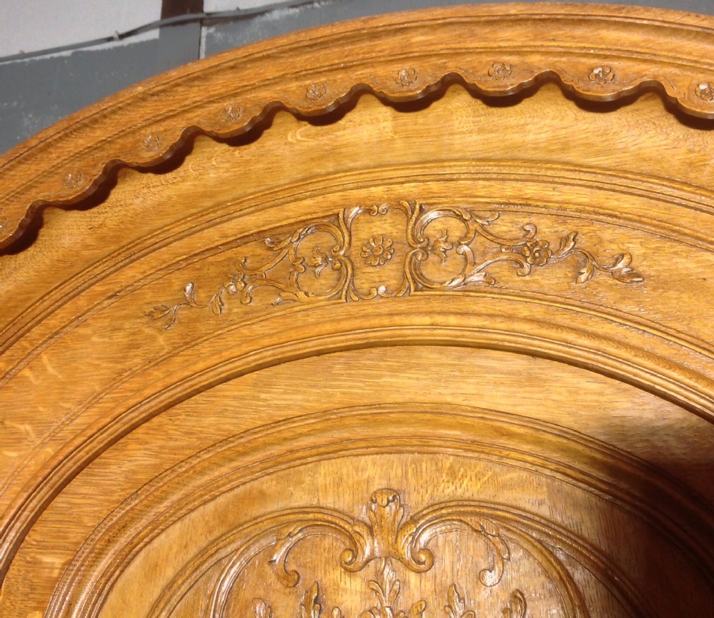 ORNATELY CARVED FRENCH OAK ARMOIRE View VII