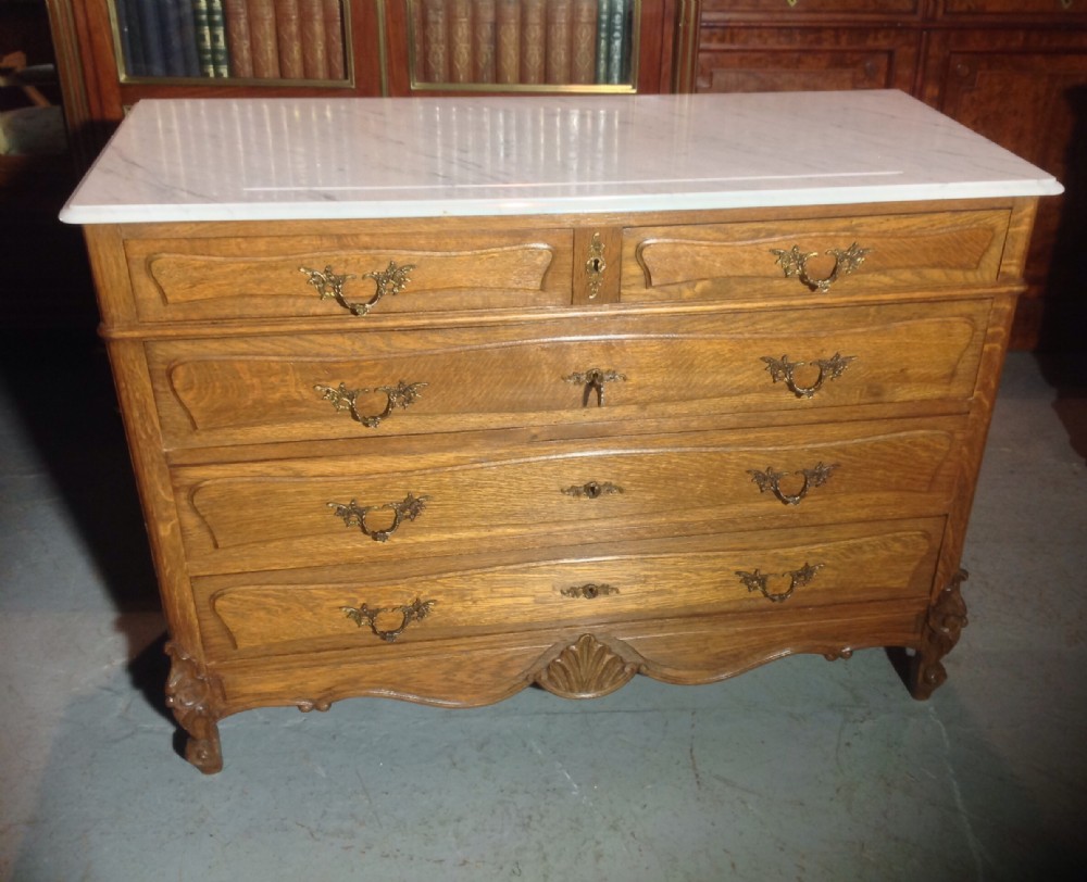 FRENCH OAK COMMODE CHEST View II