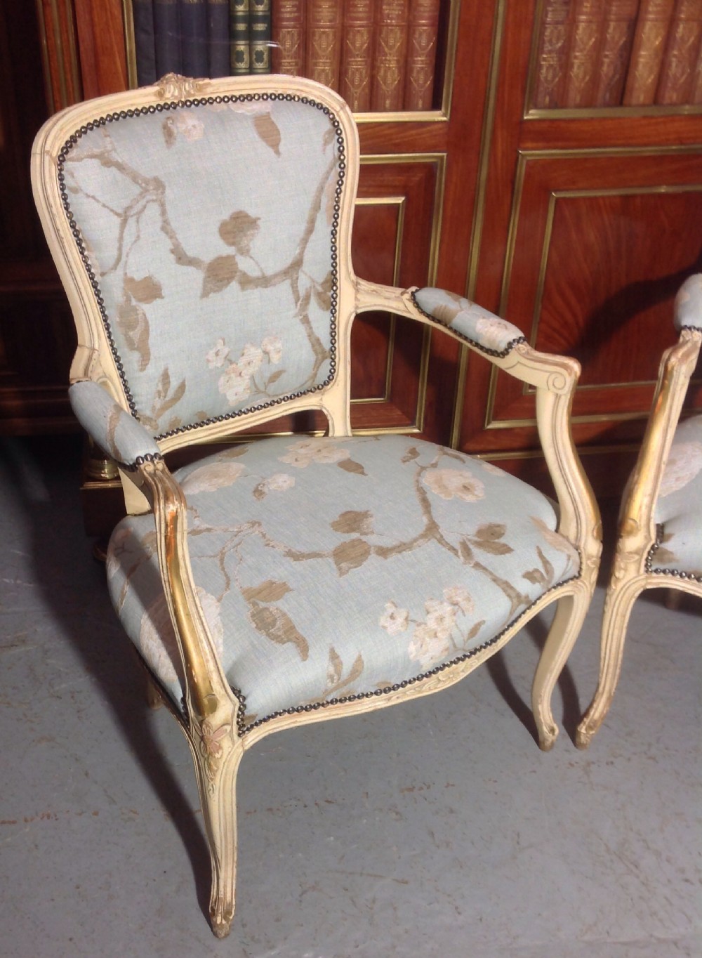 PAIR OF FRENCH ARMCHAIRS View II