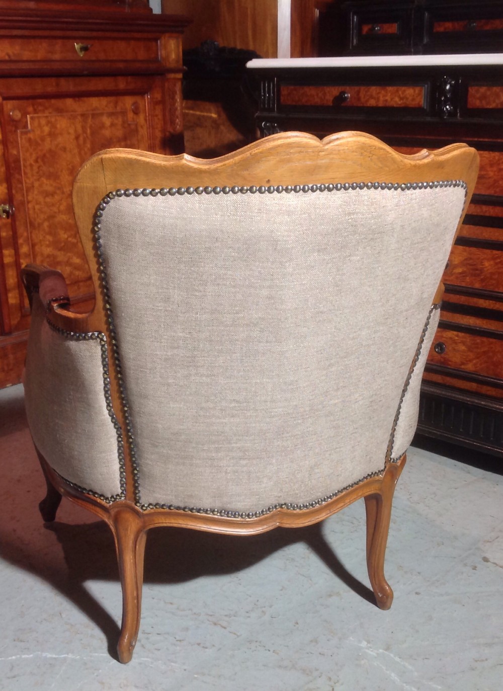 PAIR OF FRENCH OAK CARVED ARMCHAIRS View VIII