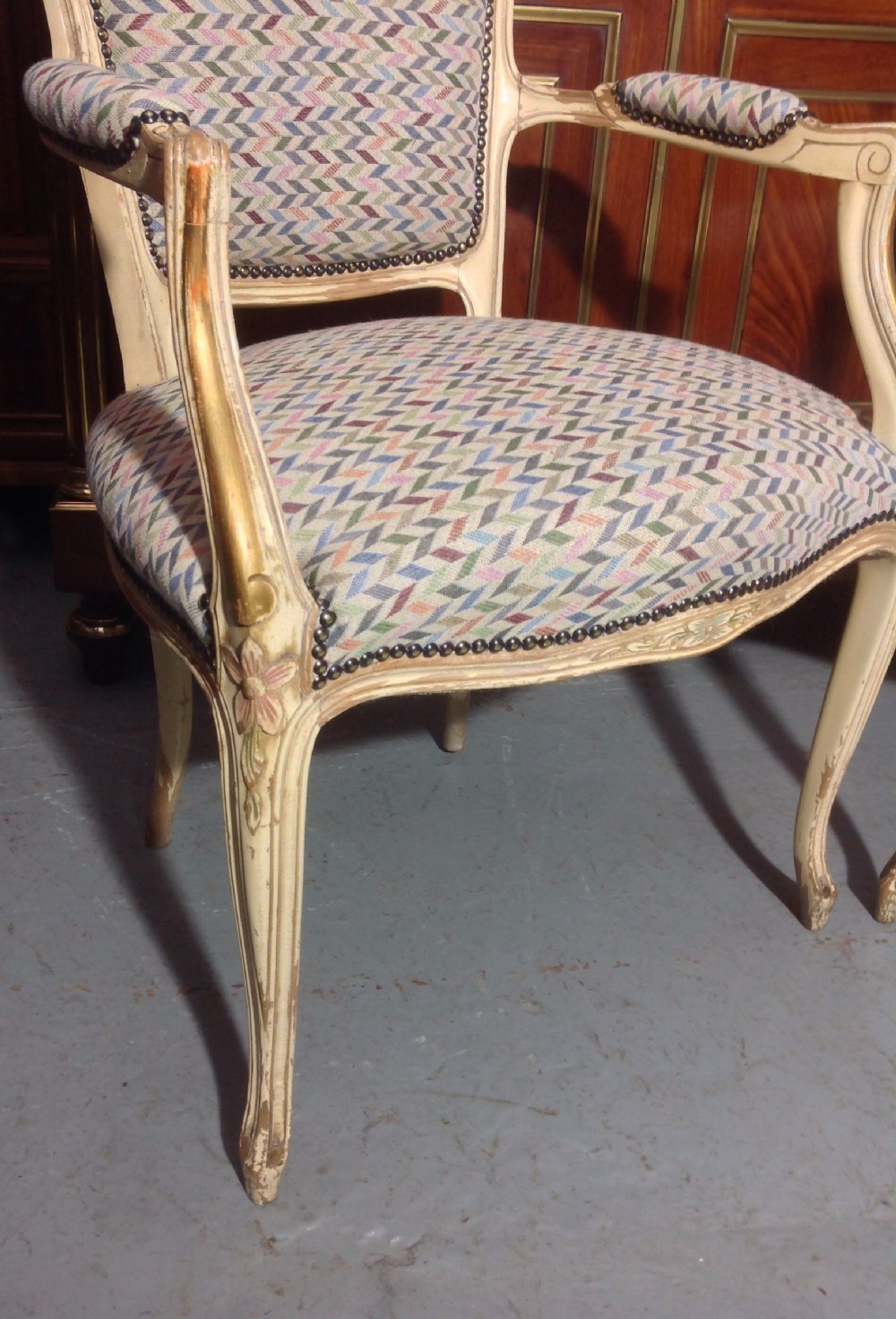 PAIR OF FRENCH ARMCHAIRS View II