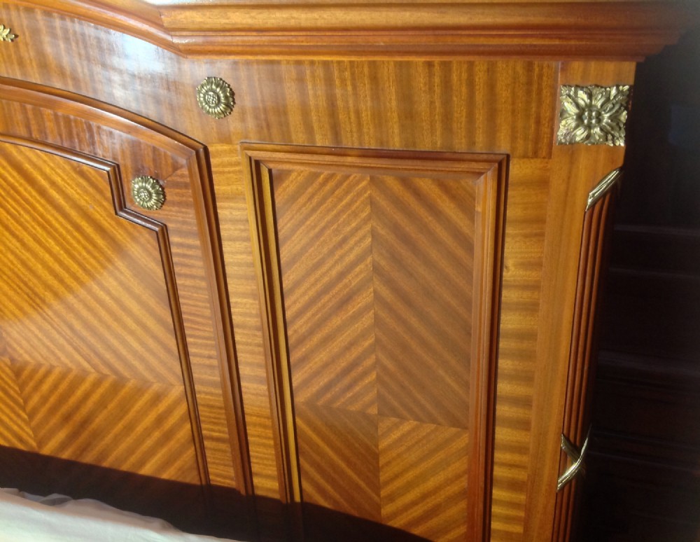 MAHOGANY AND BRASS FRENCH BED View VIII