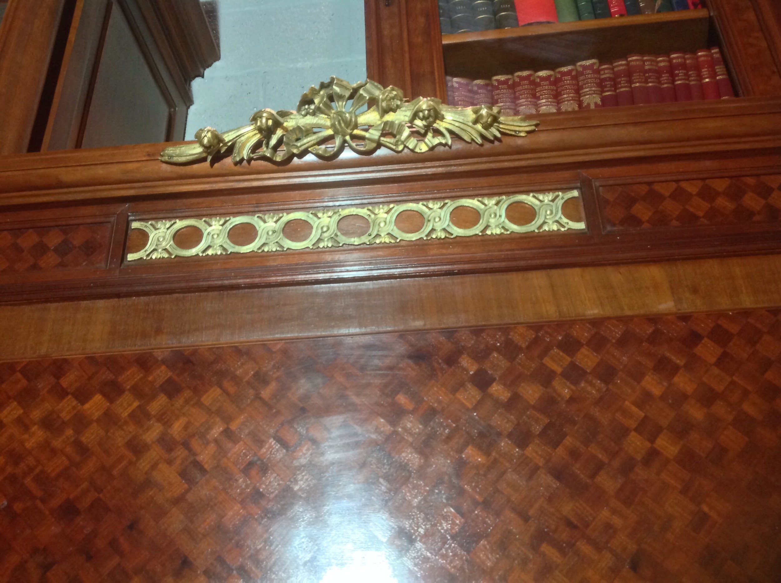 MAHOGANY AND BRASS FRENCH BED View VIII