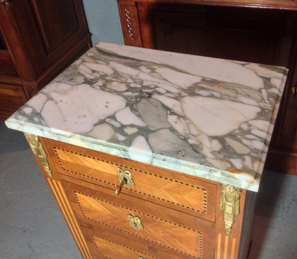 INLAID FRENCH CHEST OF DRAWERS View VII