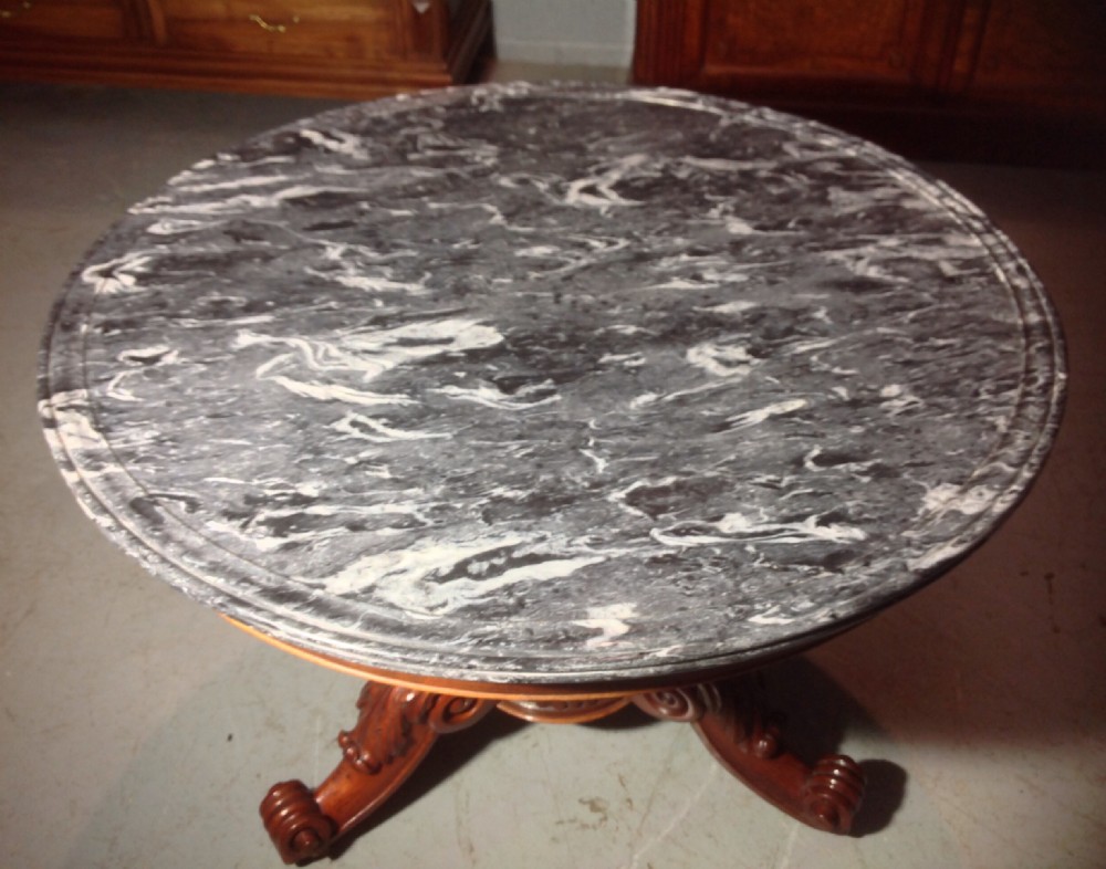 FRENCH MAHOGANY GUERIDON TABLE View VI