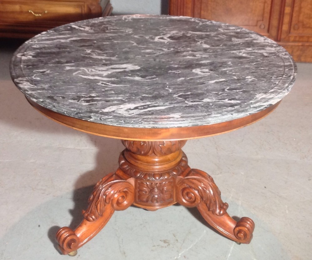 FRENCH MAHOGANY GUERIDON TABLE View IX