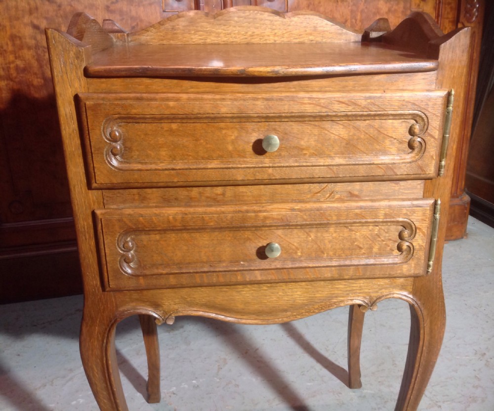 PAIR OF FRENCH OAK BEDSIDE CABINETS View VII