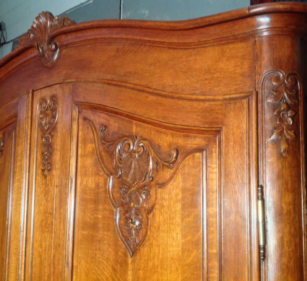 CARVED OAK FRENCH ARMOIRE View IV
