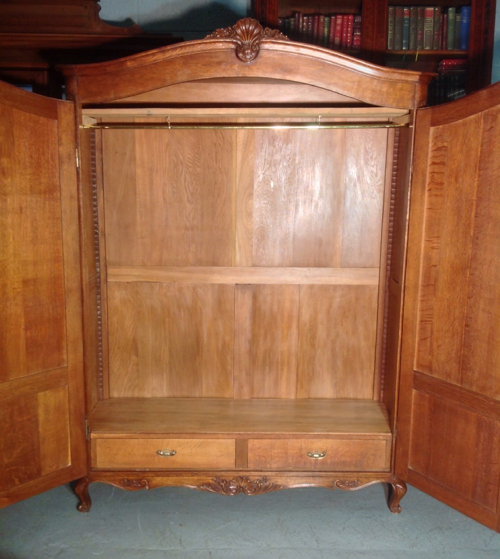 CARVED OAK FRENCH ARMOIRE View VI