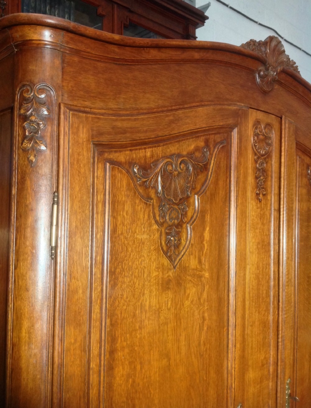 CARVED OAK FRENCH ARMOIRE View VIII