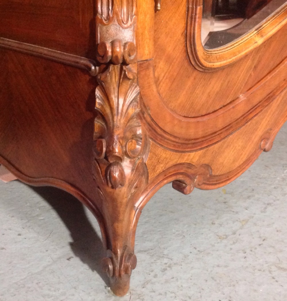 CARVED WALNUT FRENCH ARMOIRE View IV