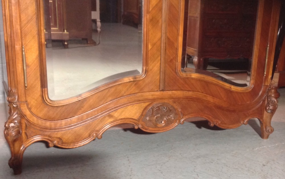 CARVED WALNUT FRENCH ARMOIRE View V
