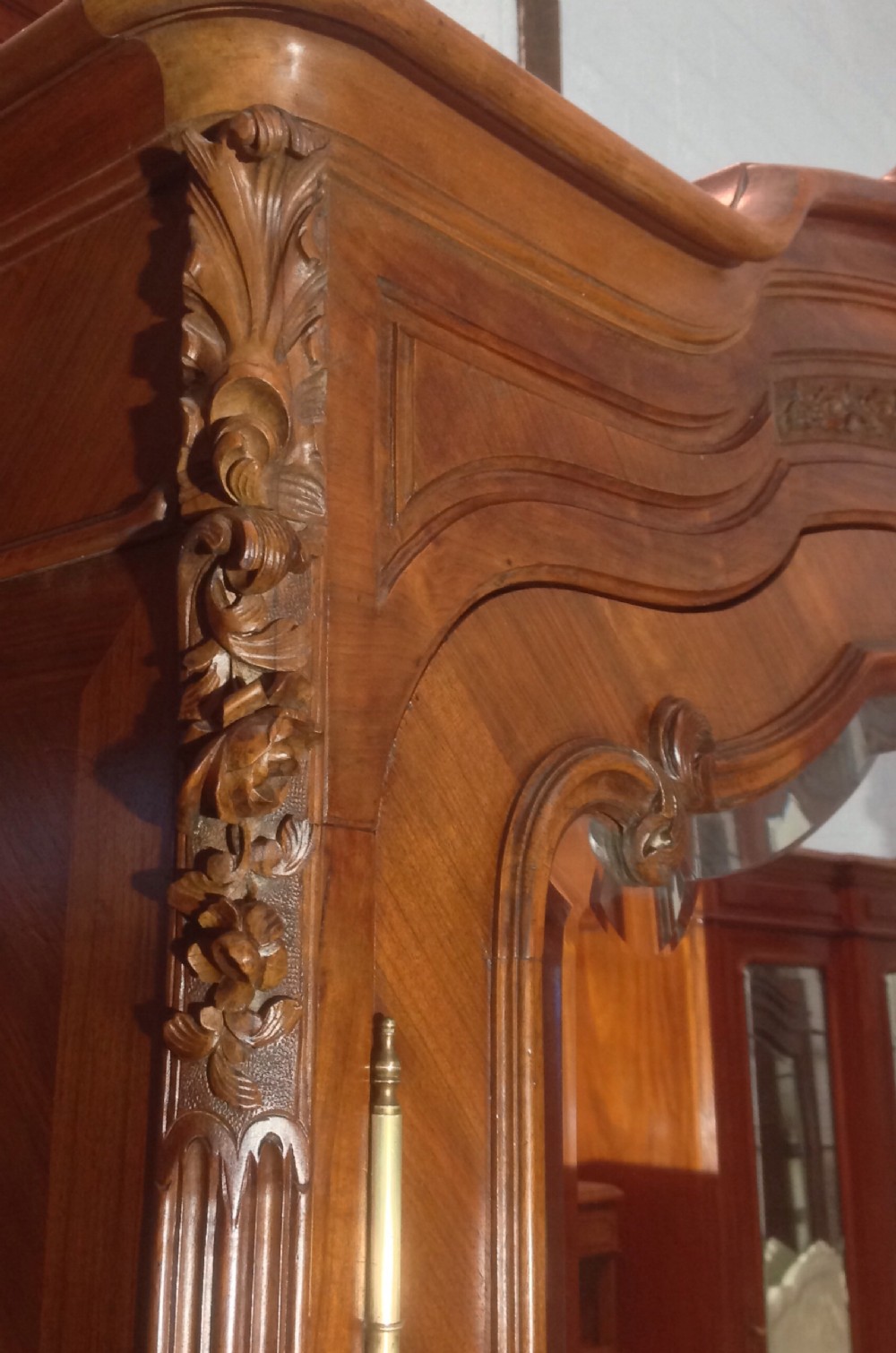 CARVED WALNUT FRENCH ARMOIRE View X