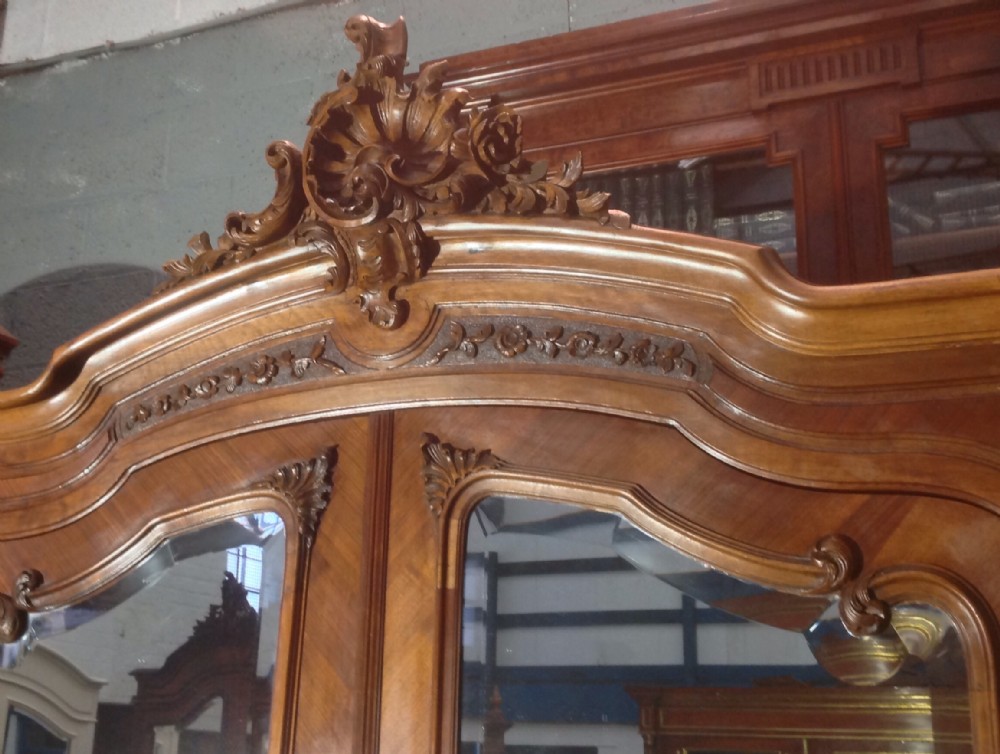 CARVED WALNUT FRENCH ARMOIRE View II