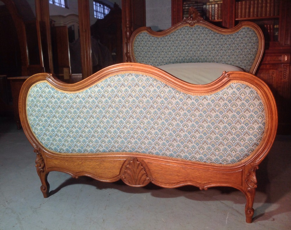 FRENCH OAK UPHOLSTERED BED View II