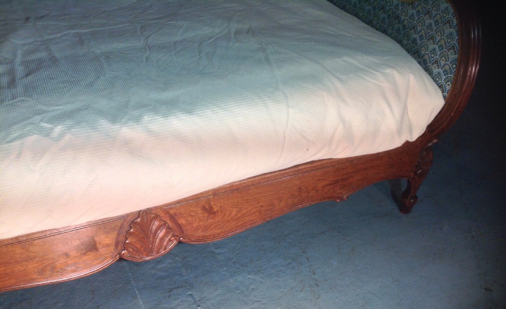 FRENCH OAK UPHOLSTERED BED View X