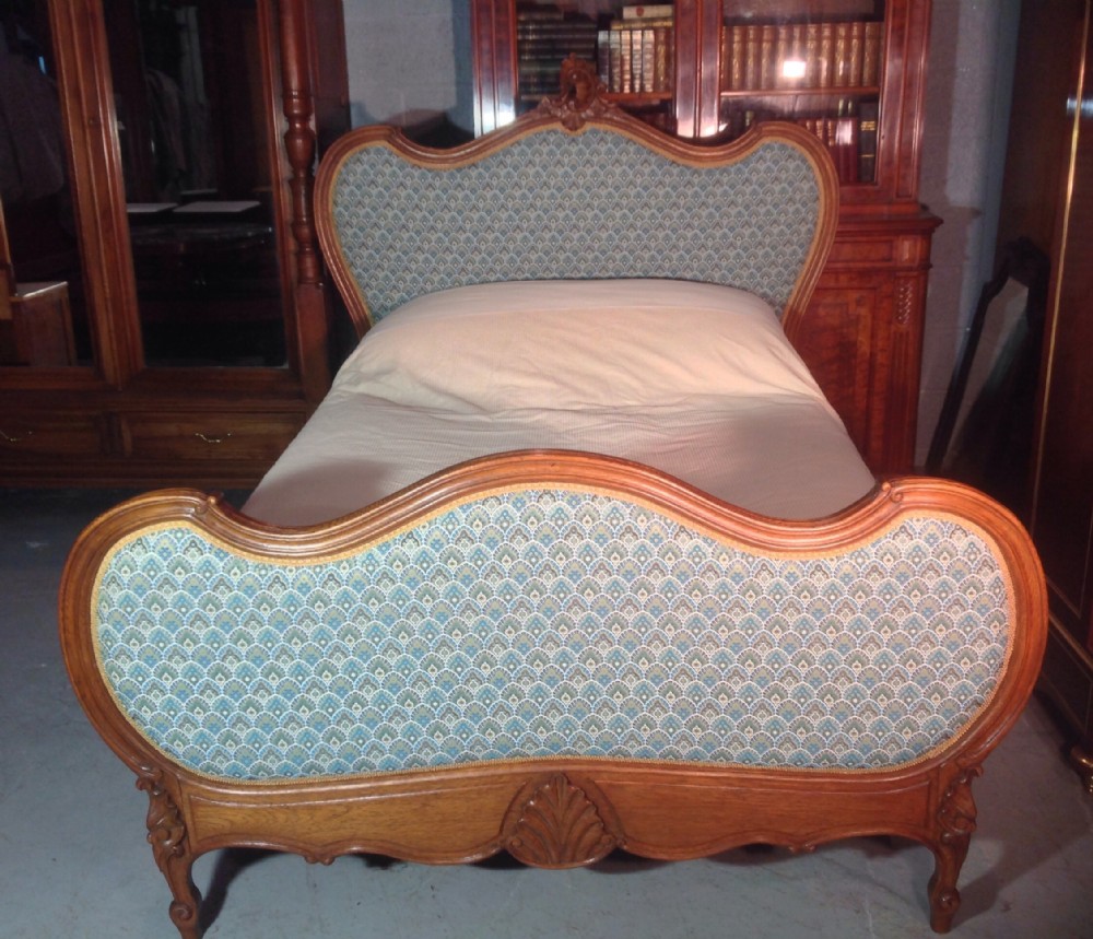 FRENCH OAK UPHOLSTERED BED View XI