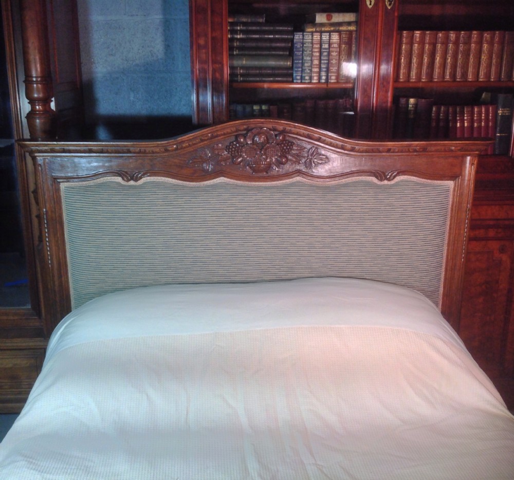 CARVED OAK FRENCH MARRIAGE BED  View VI