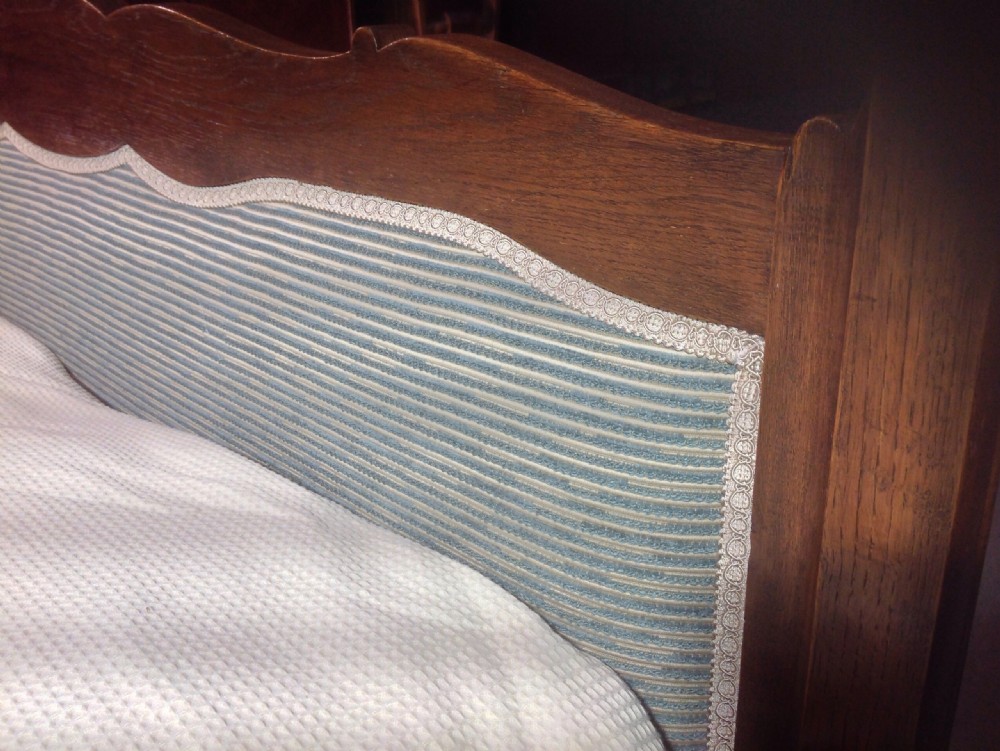 CARVED OAK FRENCH MARRIAGE BED  View IX