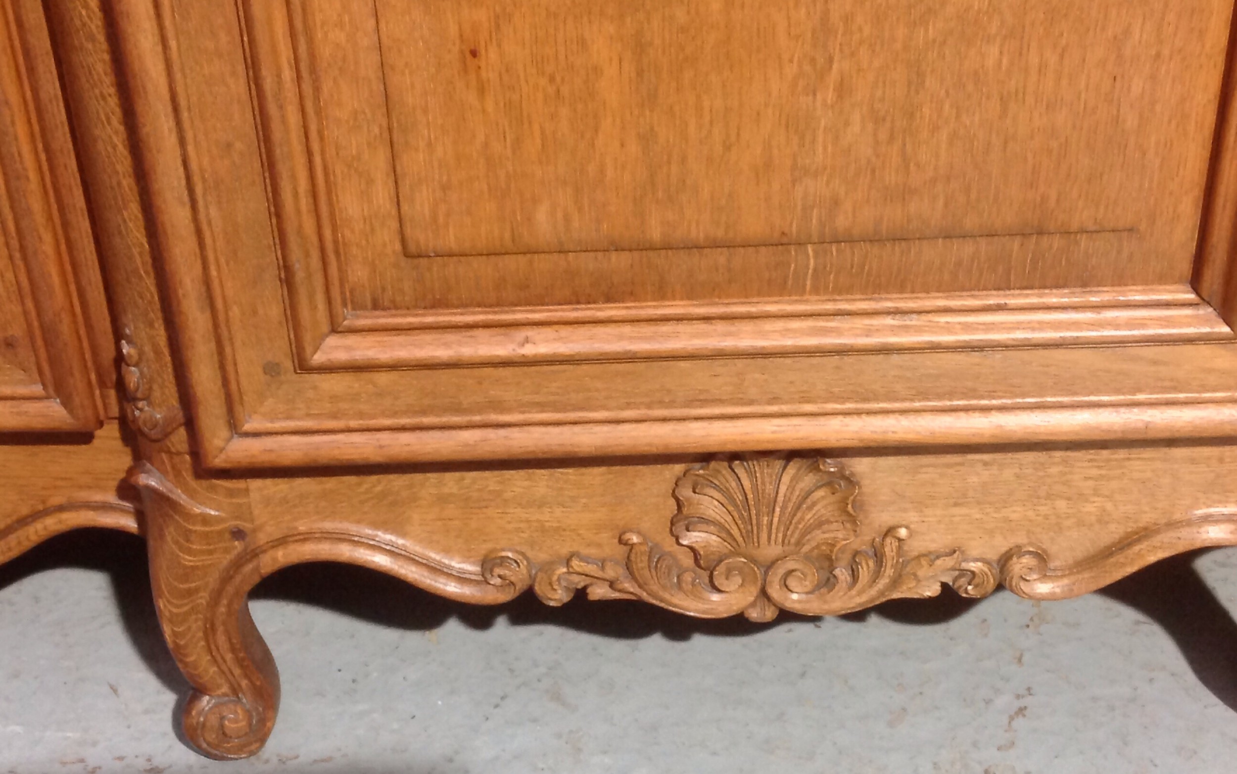 CARVED OAK FRENCH ARMOIRE View IV