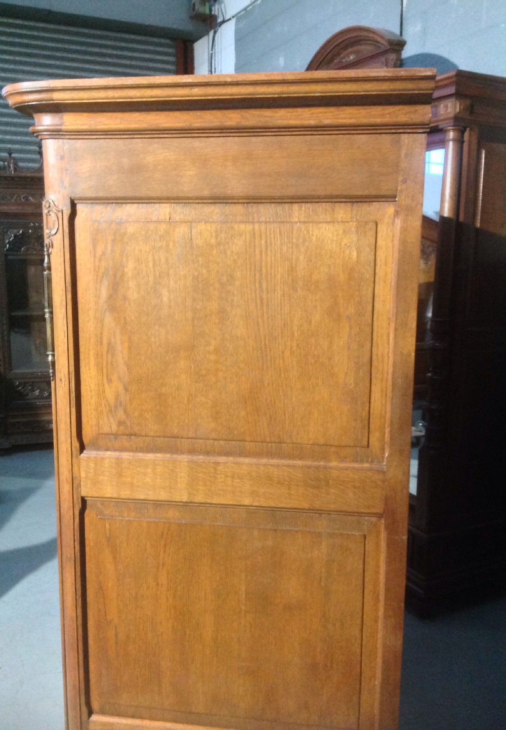 CARVED OAK FRENCH ARMOIRE View VII