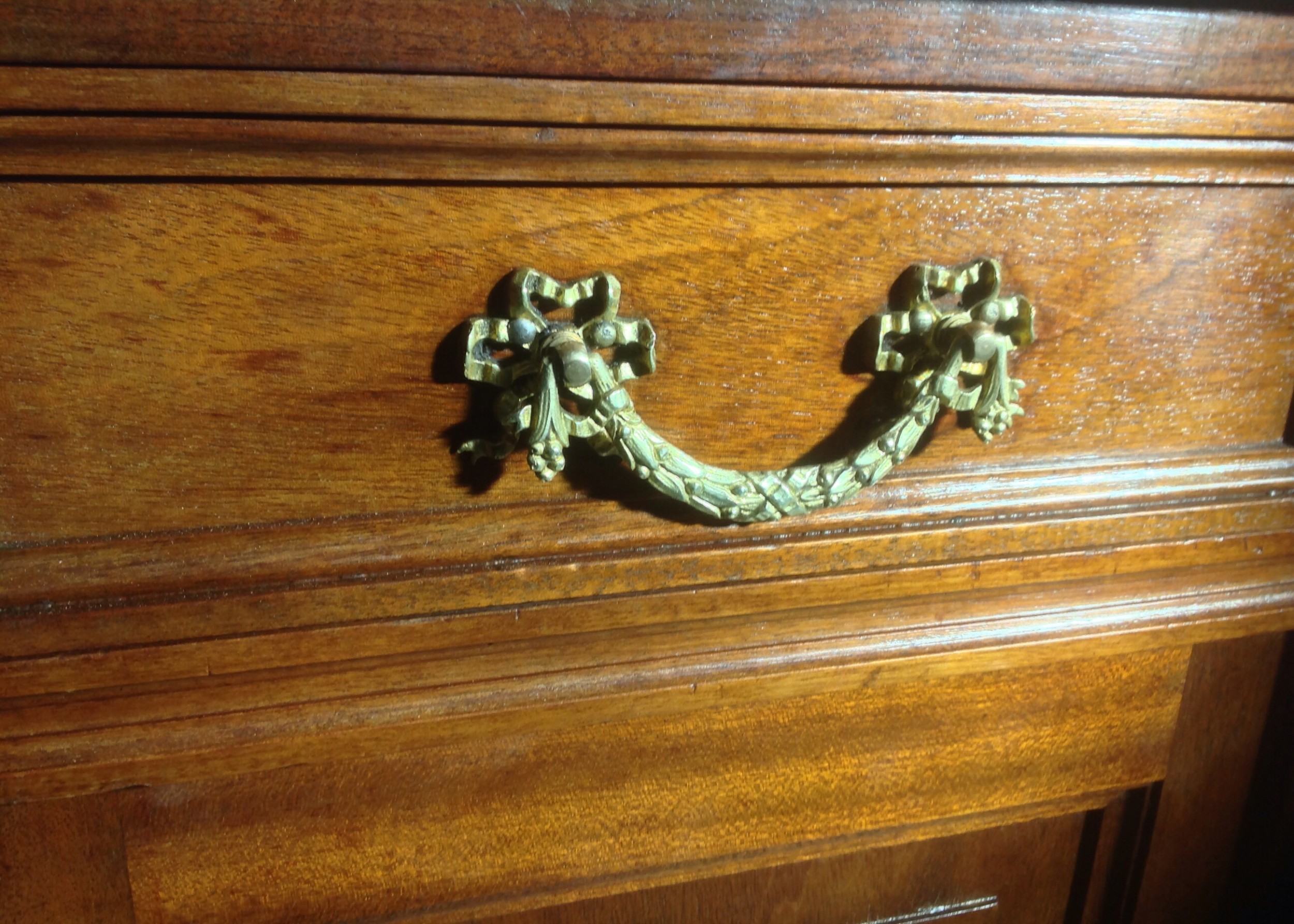 PAIR OF FRENCH MAHOGANY BEDSIDE CABINETS View IV