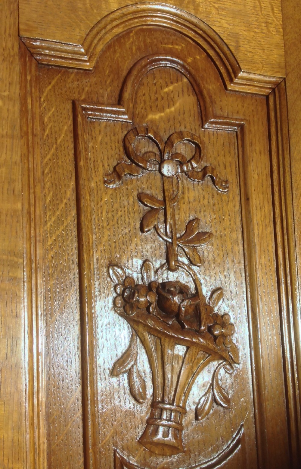 CARVED OAK PAIR OF FRENCH ARMOIRES View VI