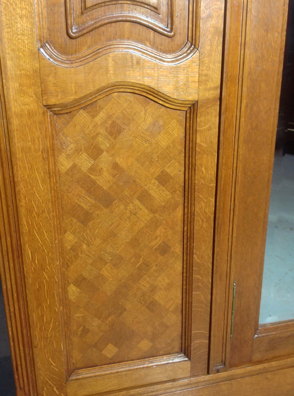 CARVED OAK PAIR OF FRENCH ARMOIRES View VII