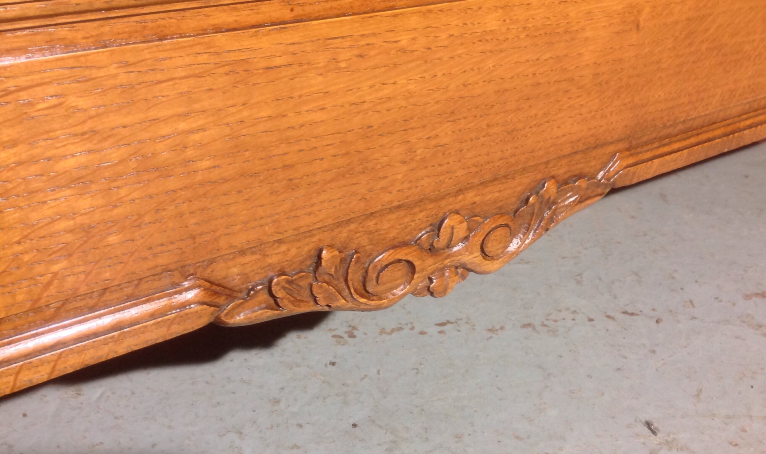 CARVED OAK PAIR OF FRENCH ARMOIRES View IX