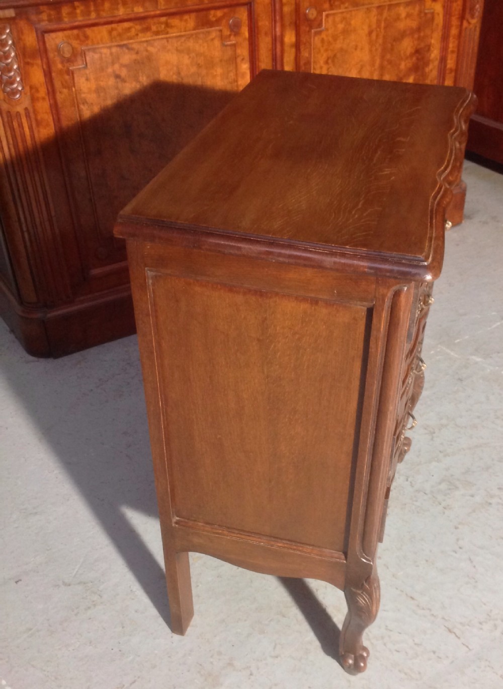 CARVED OAK FRENCH CHEST View II