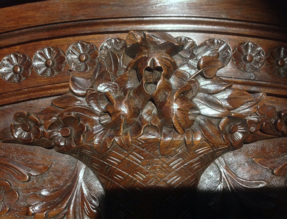 CARVED OAK FRENCH ARMOIRE  View III