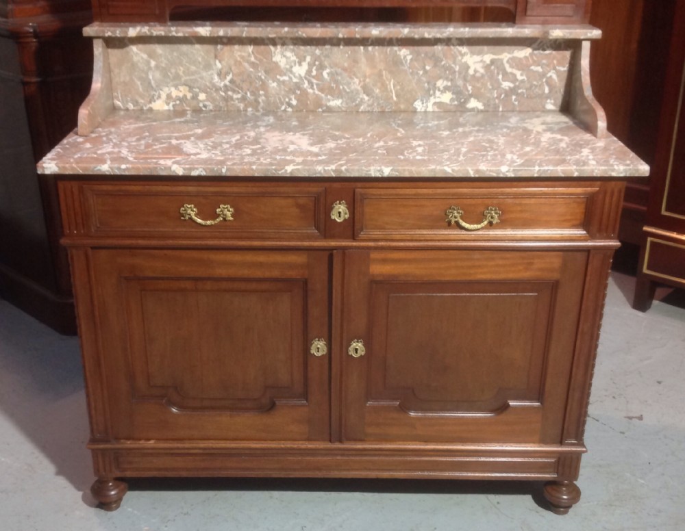 FRENCH MAHOGANY ARTS AND CRAFTS WASHSTAND  View III