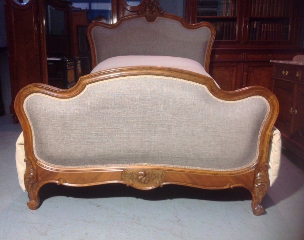 CARVED WALNUT FRENCH BED View II