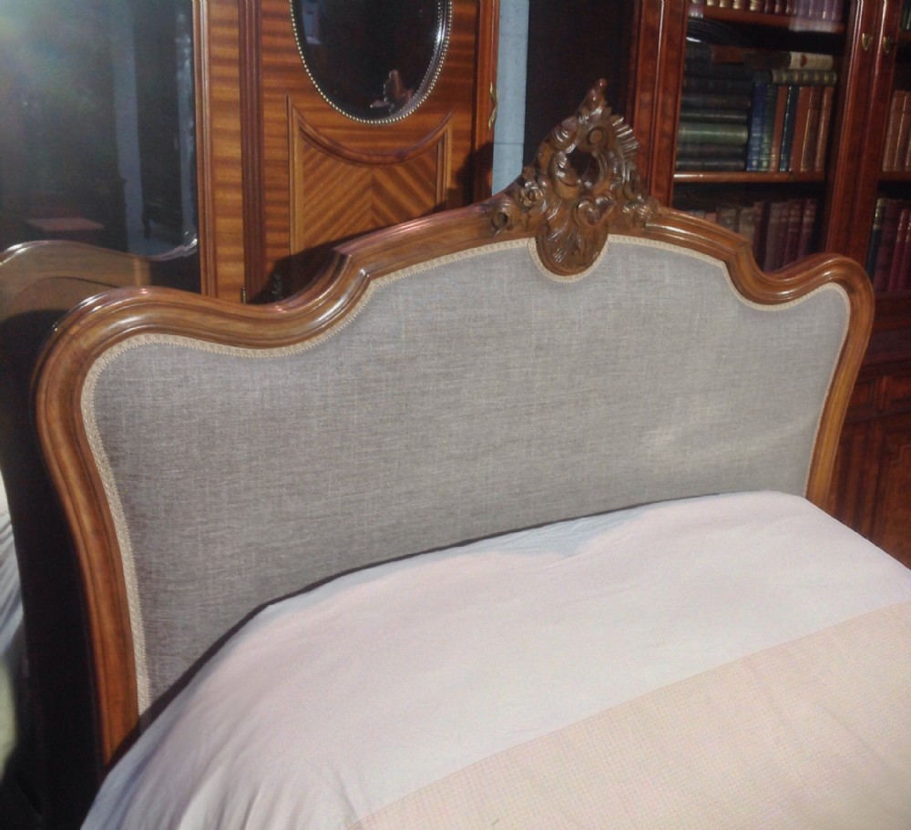 CARVED WALNUT FRENCH BED View III