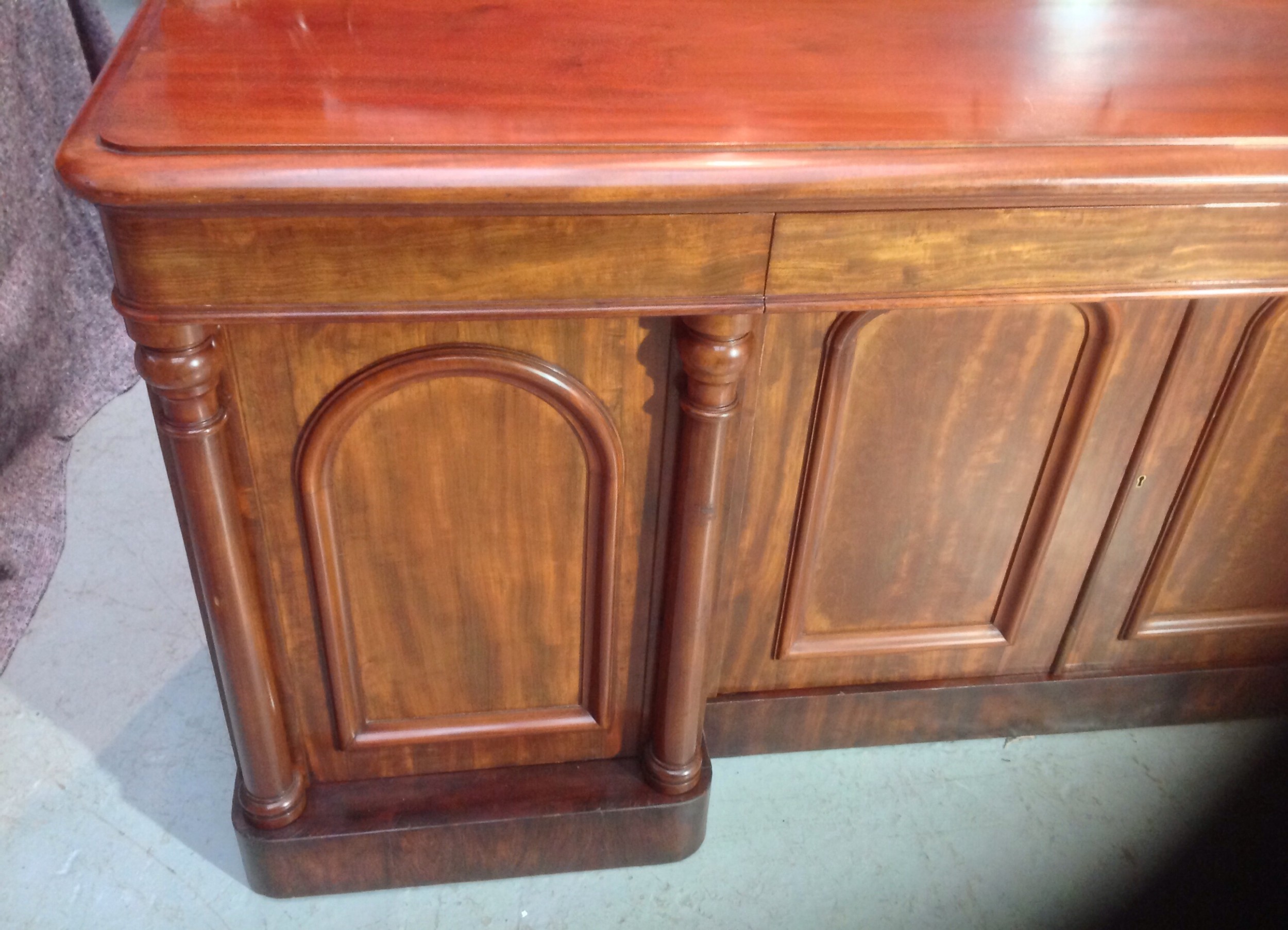 MAHOGANY VICTORIAN SIDEBOARD View II