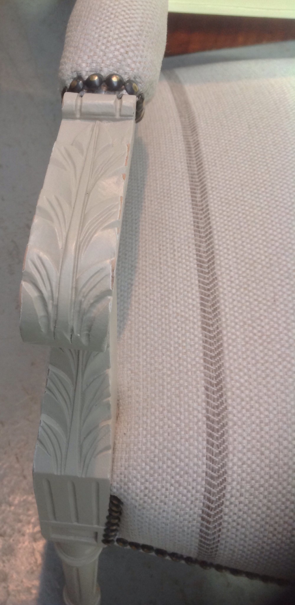 PAIR OF FRENCH PAINTED ARMCHAIRS View V