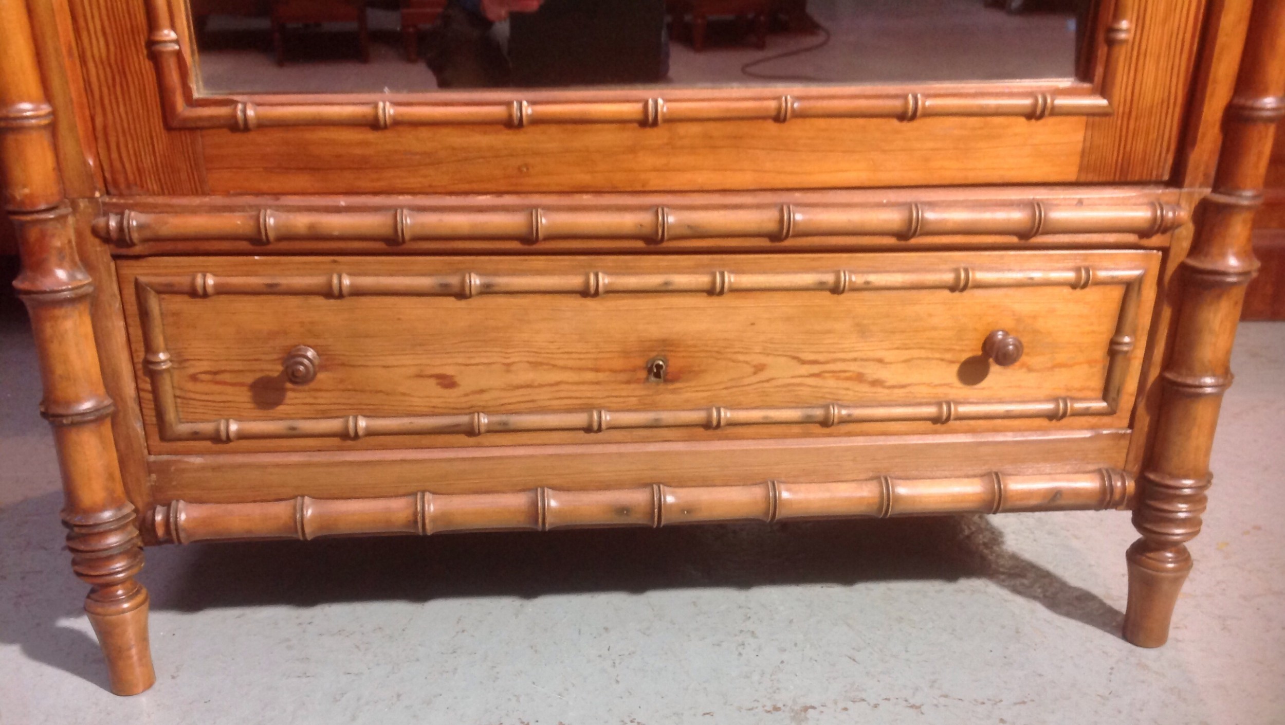 FAUX BAMBOO ARMOIRE View III