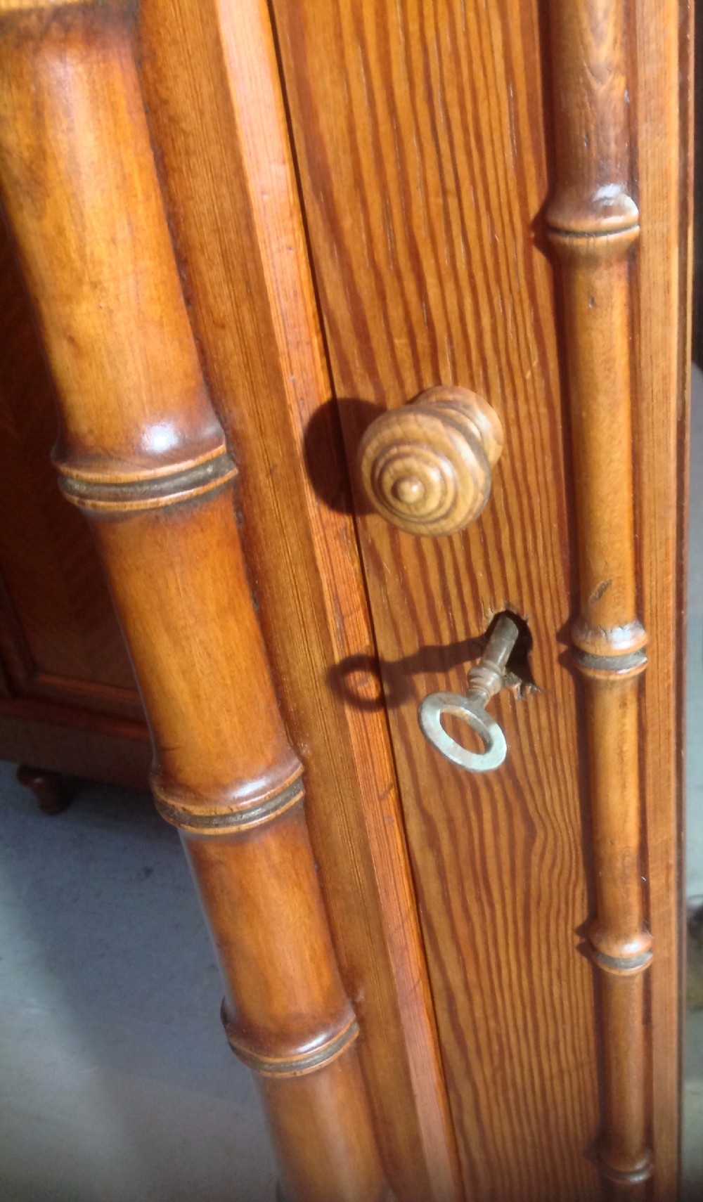 FAUX BAMBOO ARMOIRE View IV