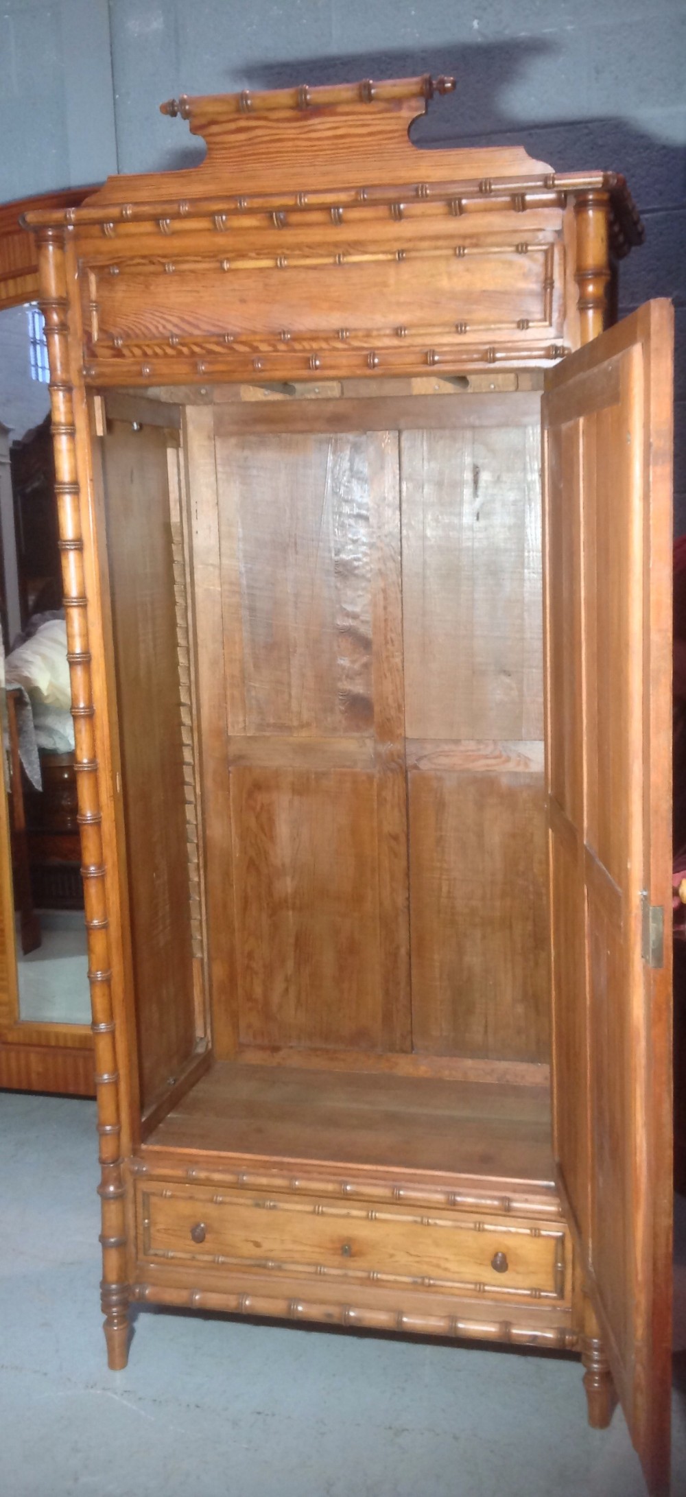 FAUX BAMBOO ARMOIRE View V