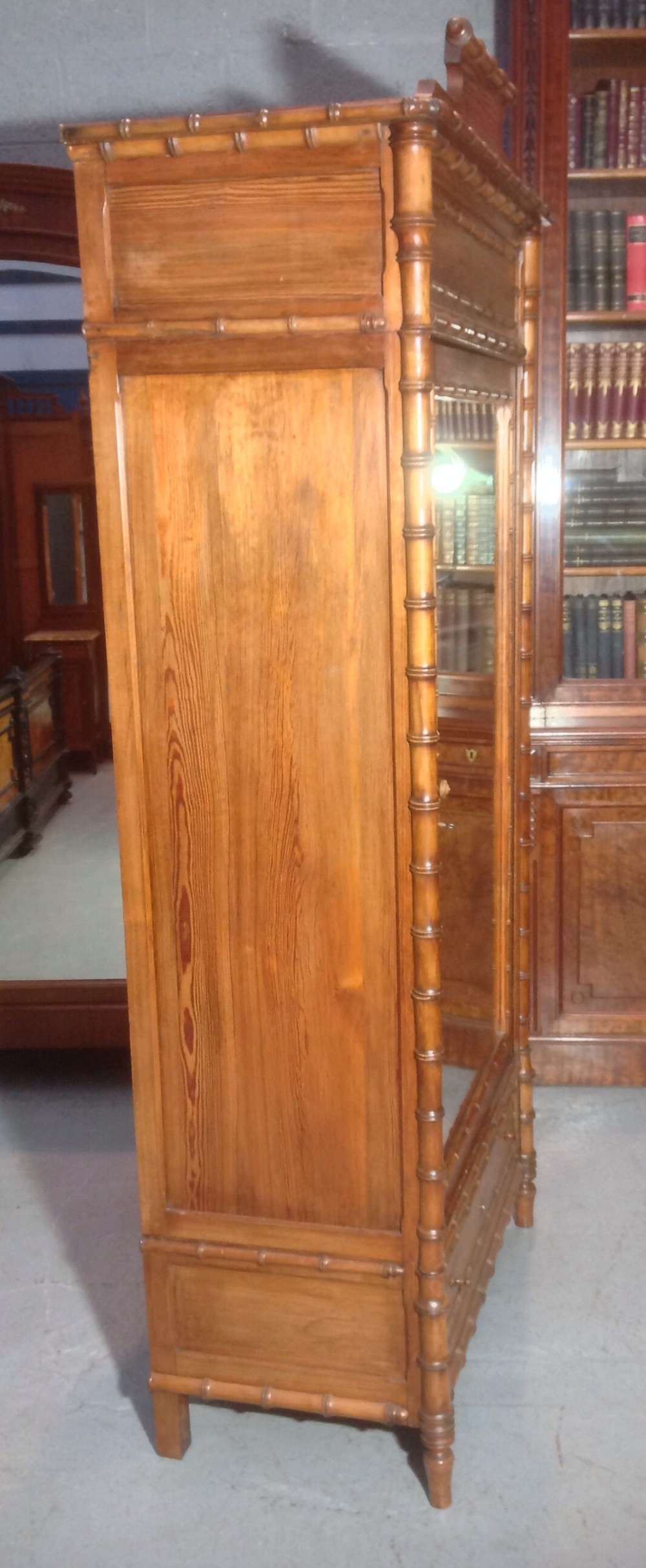 FAUX BAMBOO ARMOIRE View VIII
