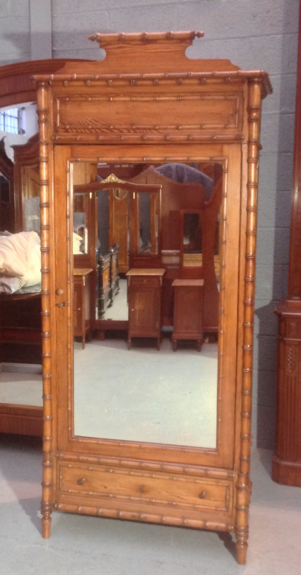 FAUX BAMBOO ARMOIRE View XIII