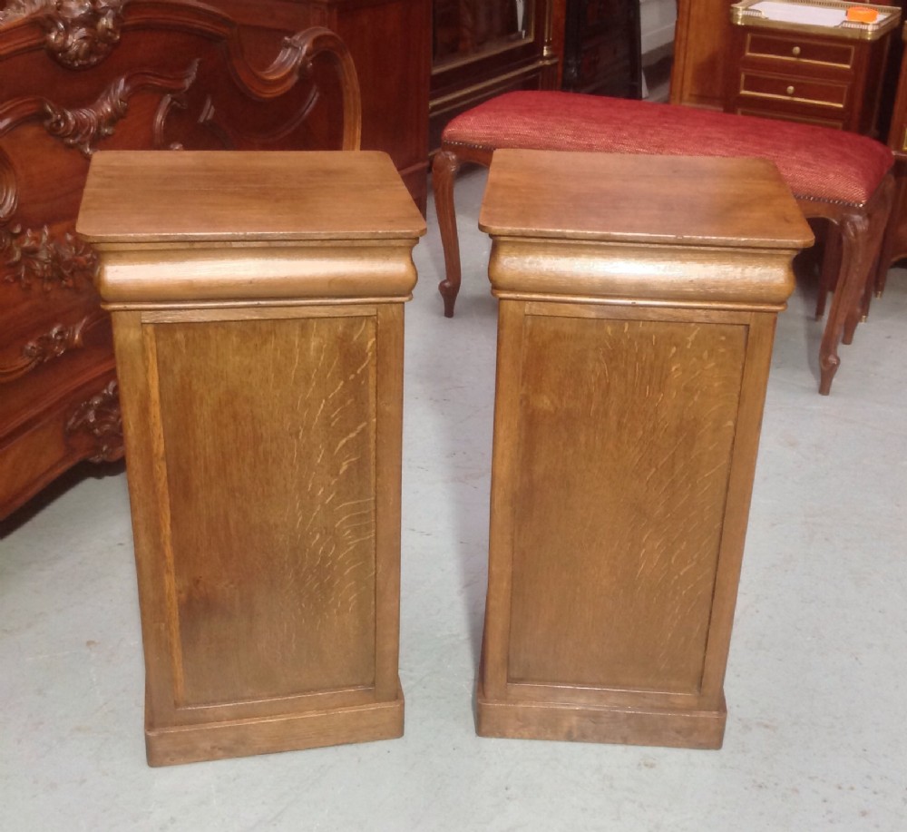 PAIR OF FRENCH OAK BEDSIDE CABINETS View VI
