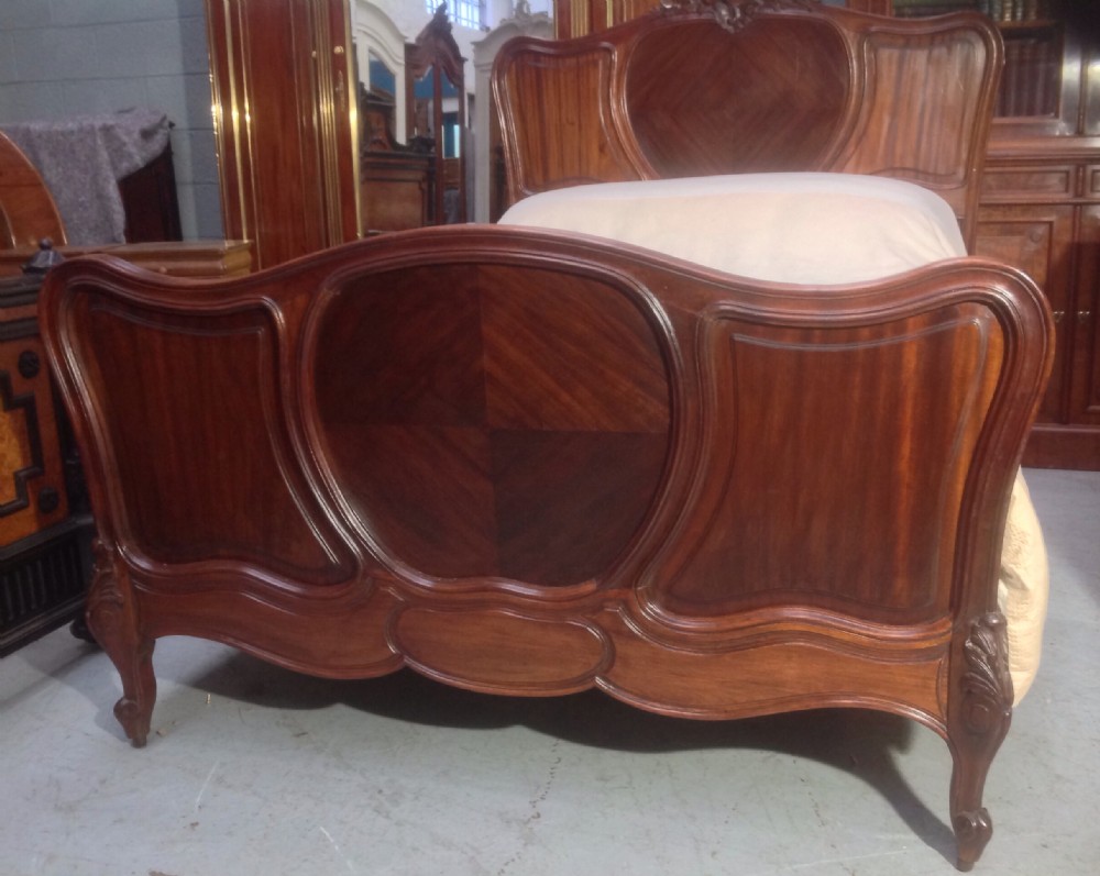 FRENCH MAHOGANY CARVED BED View IV