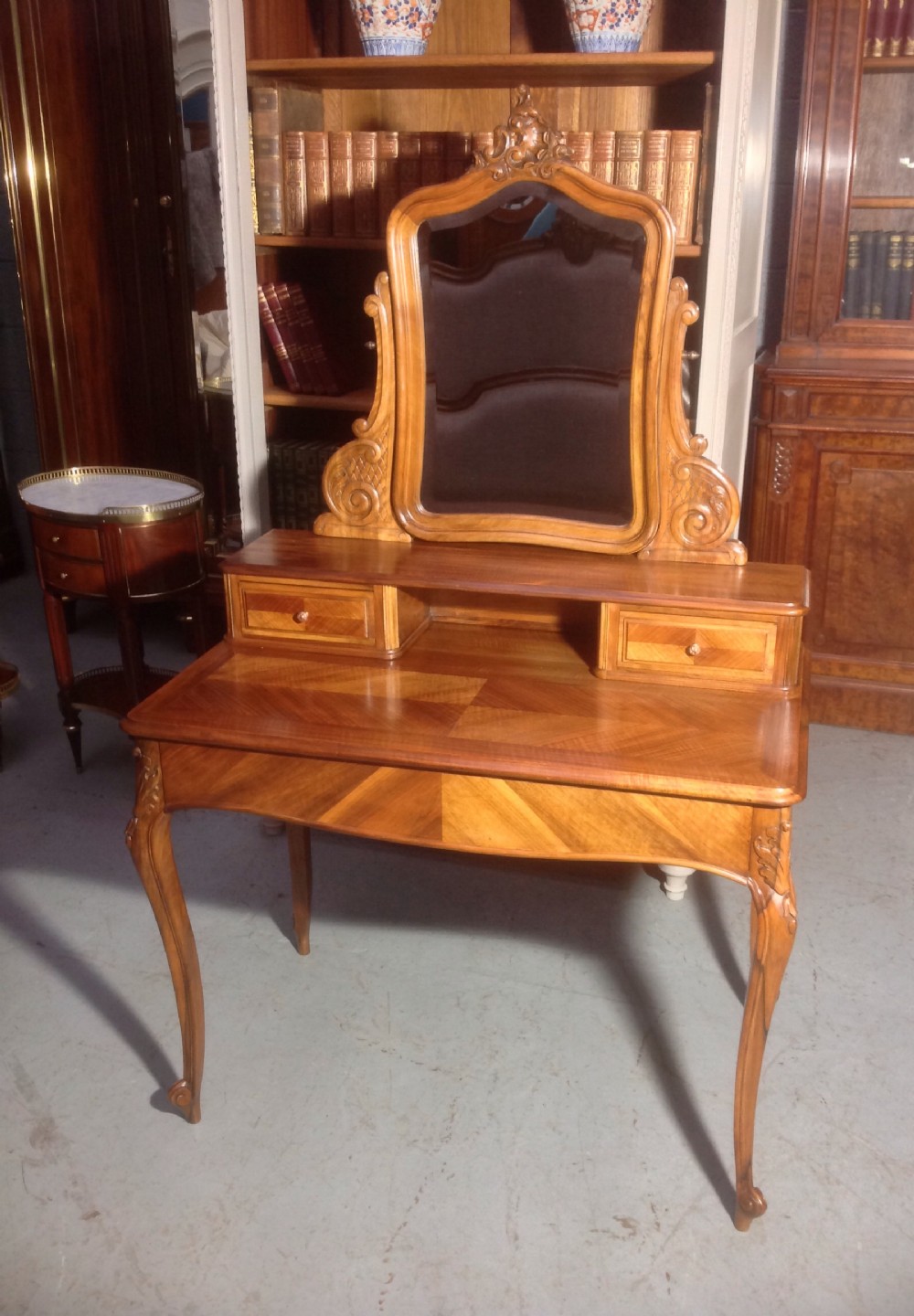 FRENCH WALNUT DRESSING TABLE View II